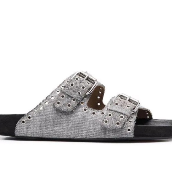 Isabel Marant denim Lennyo Sandals - Picture 8 of 12